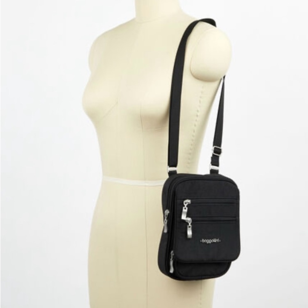 Baggallini RFID Journey Crossbody Bag, Black